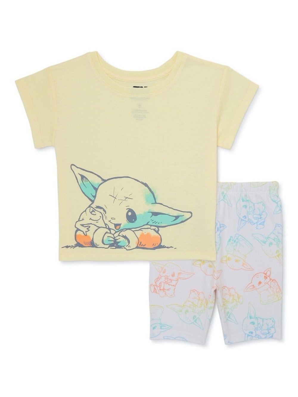 NWOT Baby Yoda Short Sleeve Kids Pajama Set 10 X61